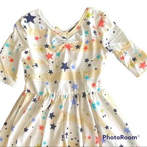 NWT DotDotSmile toddler dress size 12/24 star print